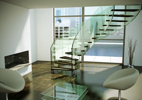 contemporary-modern-curved stairs - 13