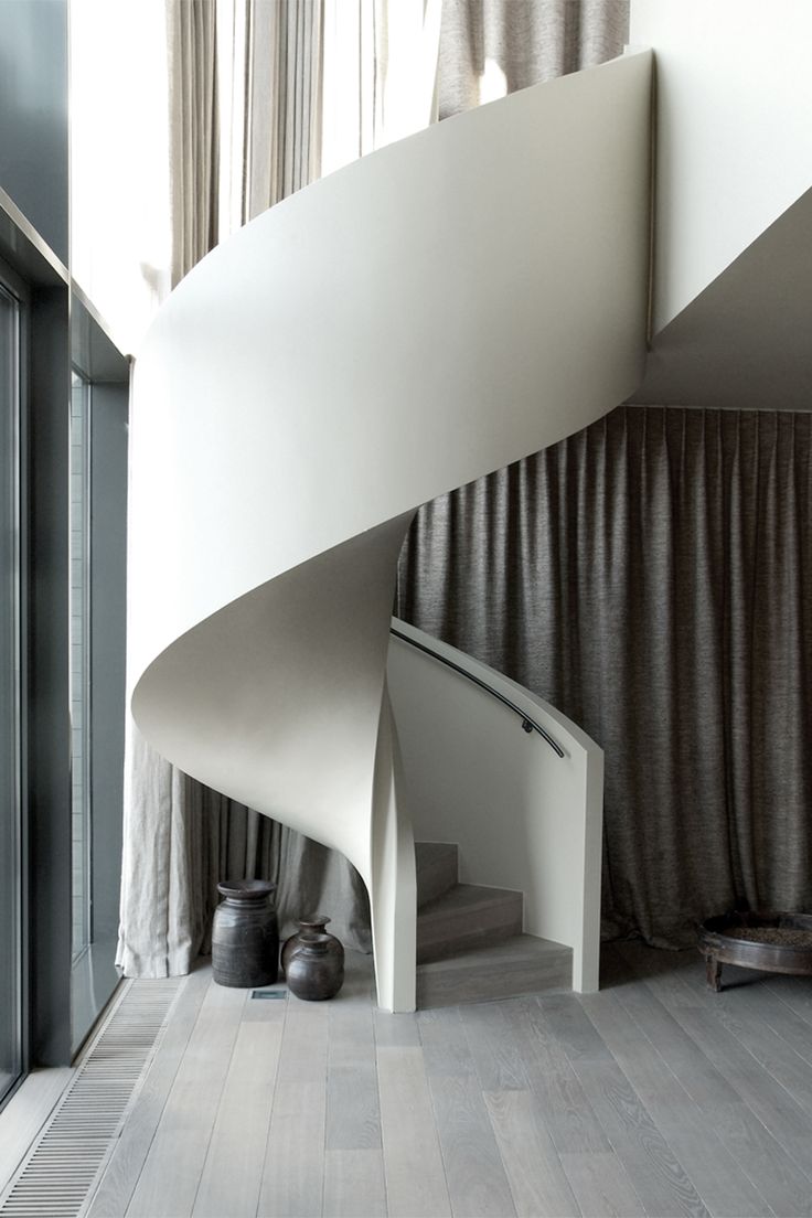 contemporary-modern-curved stairs - 4