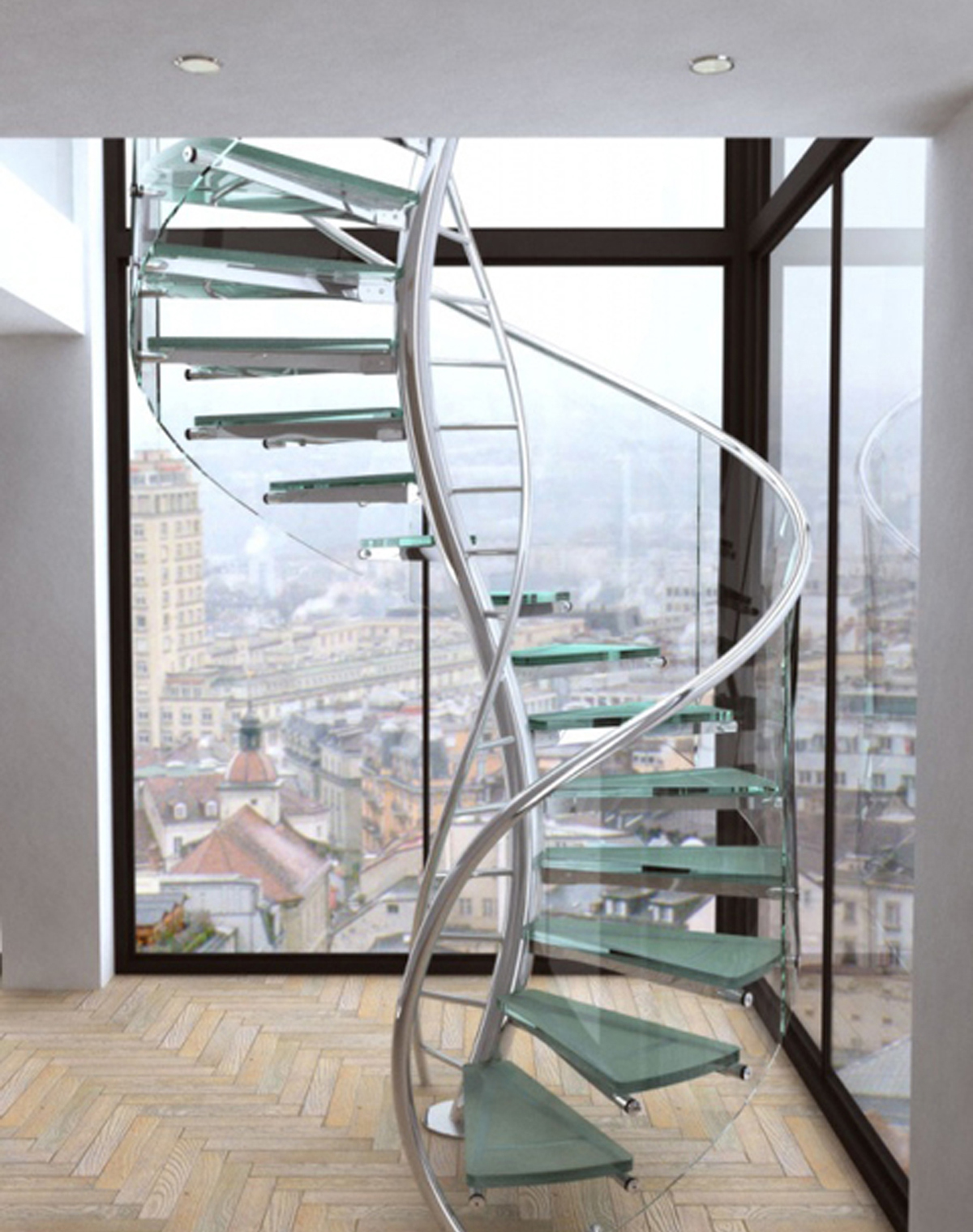 contemporary-modern-curved stairs - 62