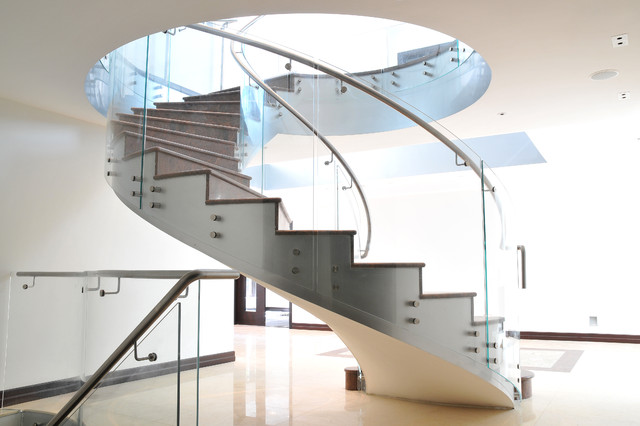 contemporary-modern-curved stairs - 5